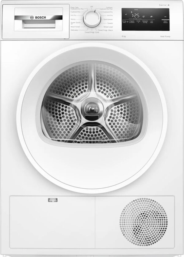 BOSCH Series 4 Heat pump tumble dryer 8 kg WTH85225GB 1
