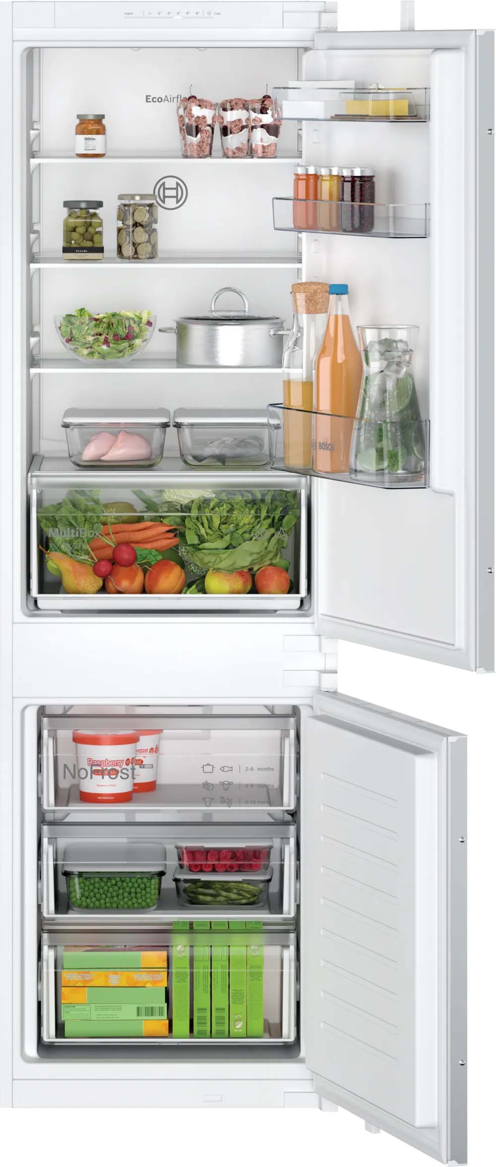 KIN86NSE0G Series 2 Built in fridge freezer with freezer at bottom 1