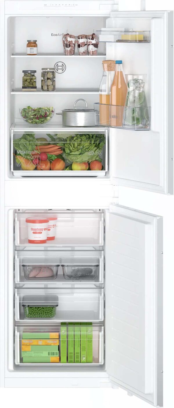 Series 2 Built in fridge freezer with freezer at bottom 177.2 x 54.1 cm sliding hinge 1