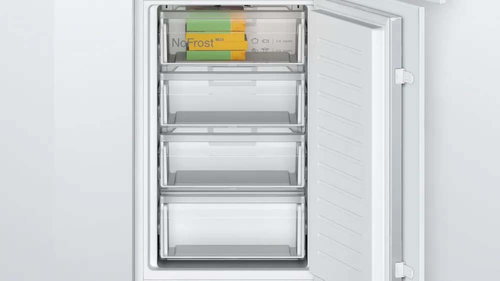 Series 2 Built in fridge freezer with freezer at bottom 177.2 x 54.1 cm sliding hinge 4